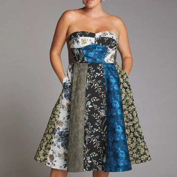 Anthropologie | Dresses | Htf Anthropologie Floral Sweetheart Midi Dress |  Poshmark